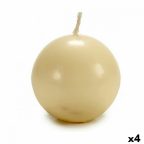   Gyertya топка Krémszín Viasz (7,5 x 7,5 x 7,5 cm) (4 egység) MOST 7680 HELYETT 2067 Ft-ért!