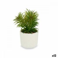   Dekor növény Fehér Zöld (14 x 20 x 14 cm) (12 egység) MOST 45725 HELYETT 31161 Ft-ért!