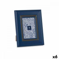   Fényképkeret Kristály Kék Műanyag (6 egység) (2 x 23 x 18 cm) MOST 14687 HELYETT 8789 Ft-ért!