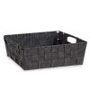 Kosár Kipit 79810 Fekete Szövet 3 L 23 x 8 x 27 cm redőzött (48 egység) MOST 65510 HELYETT 51541 Ft-ért!