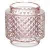 Gyertyatartó Rózsaszín Üveg (9 x 8,8 x 9 cm) (12 egység) MOST 45725 HELYETT 31161 Ft-ért!