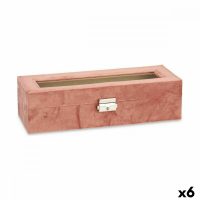  Óra doboz Rózsaszín Fém (30,5 x 8,5 x 11,5 cm) (6 egység) MOST 68023 HELYETT 53517 Ft-ért!
