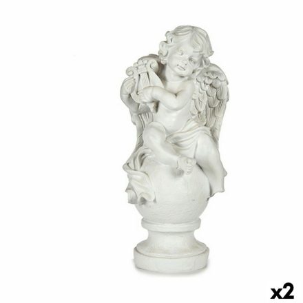 Dekoratív Figura Angyal Fehér 22 x 22 x 48 cm (2 egység) MOST 65131 HELYETT 51243 Ft-ért!