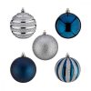 Karácsonyi gömbök készlet Kék Ezüst színű Műanyag Ø 6 cm (6 egység) MOST 47017 HELYETT 24505 Ft-ért!