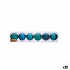   Karácsonyi gömbök készlet Kék Műanyag Ø 7 cm (12 egység) MOST 22375 HELYETT 10765 Ft-ért!