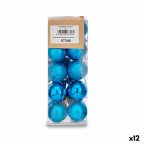  Karácsonyi gömbök készlet Ø 3 cm Kék Műanyag (12 egység) MOST 23389 HELYETT 9566 Ft-ért!