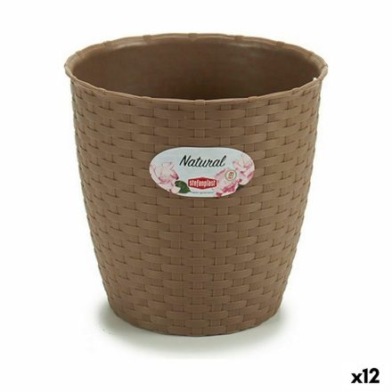 Kaspó Stefanplast Barna Műanyag 19 x 17,5 x 19 cm (12 egység) MOST 25987 HELYETT 15948 Ft-ért!