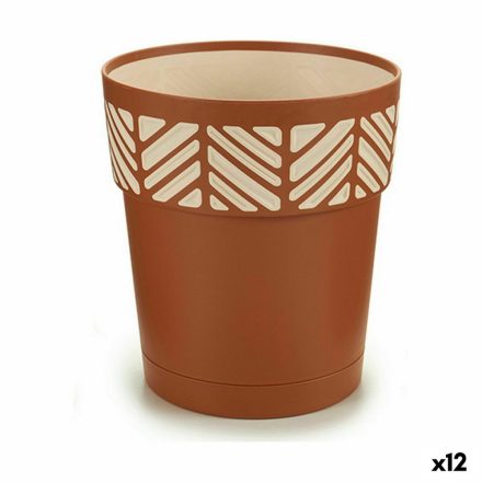 Önöntöző virágcserép Stefanplast Orfeo Terrakotta Műanyag 15 x 15 x 15 cm (12 egység) MOST 22561 HELYETT 14468 Ft-ért!