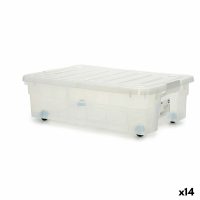   Tárolódoboz kerekekkel 30 L 40 x 18 x 59,5 cm (14 egység) MOST 79764 HELYETT 62752 Ft-ért!