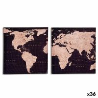   Vászon Világtérkép 1,5 x 28 x 28 cm (36 Rgység) MOST 31502 HELYETT 19330 Ft-ért!