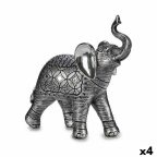   Dekoratív Figura Elefánt Ezüst színű 27,5 x 27 x 11 cm (4 egység) MOST 56491 HELYETT 38494 Ft-ért!