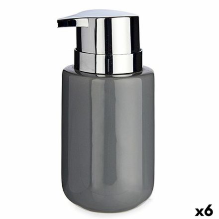 Szappanadagoló Berilo J1017-A-GRIS Szürke Ezüst színű Fém Kerámia 350 ml 7 x 14,5 x 8,5 cm (6 egység) MOST 14177 HELYETT 8698 Ft-ért!