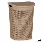   Szennyes kosár Bézs szín Műanyag 60 L 43,5 x 57,5 x 34 cm (6 egység) MOST 51309 HELYETT 39288 Ft-ért!