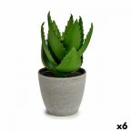   Dekor növény Aloe vera 15 x 23,5 x 15 cm Szürke Zöld Műanyag (6 egység) MOST 32291 HELYETT 20711 Ft-ért!