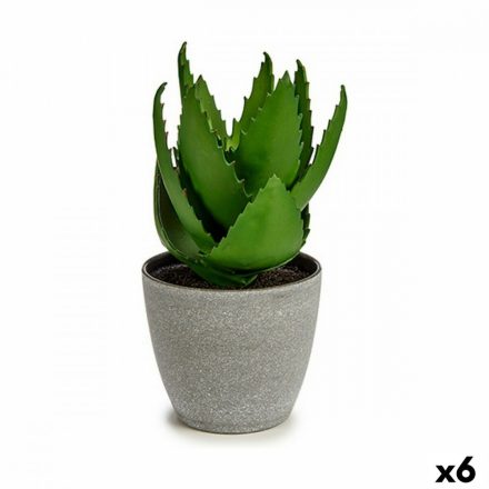 Dekor növény Aloe vera 15 x 23,5 x 15 cm Szürke Zöld Műanyag (6 egység) MOST 32291 HELYETT 20711 Ft-ért!