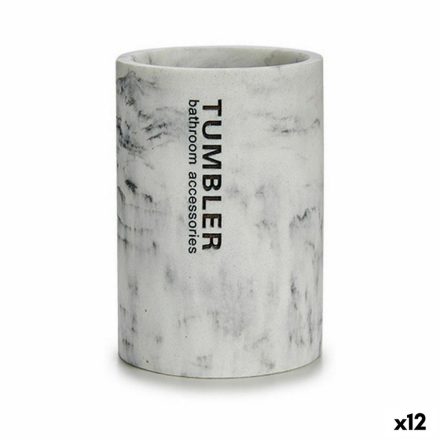 Fogkefe tartó Tumbler Fehér Gyanta 7,5 x 10,2 x 7,5 cm (12 egység) MOST 31904 HELYETT 20463 Ft-ért!