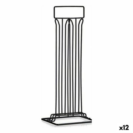 Kávékapszula rendező Kinvara 92310 Fekete Acél 15,5 x 37,5 x 10 cm (12 egység) MOST 40033 HELYETT 27283 Ft-ért!