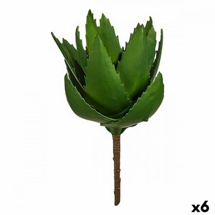 Dekor növény Aloe vera 13 x 24,5 x 14 cm Zöld Műanyag (6 egység) MOST 22515 HELYETT 14435 Ft-ért!