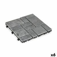   Reteszelő padlólap Szürke Kő Műanyag 30 x 2,8 x 30 cm (6 egység) MOST 41850 HELYETT 28515 Ft-ért!