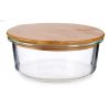 Kerek ebéddoboz fedéllel Vivalto LHB-HR-620F Bambusz 15 x 6,5 x 15 cm (12 egység) MOST 51696 HELYETT 35229 Ft-ért!