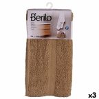   Fürdőlepedő Berilo 89663 Camel 80 % Pamut 20 % Poliészter 90 x 150 cm (3 egység) MOST 26018 HELYETT 15965 Ft-ért!