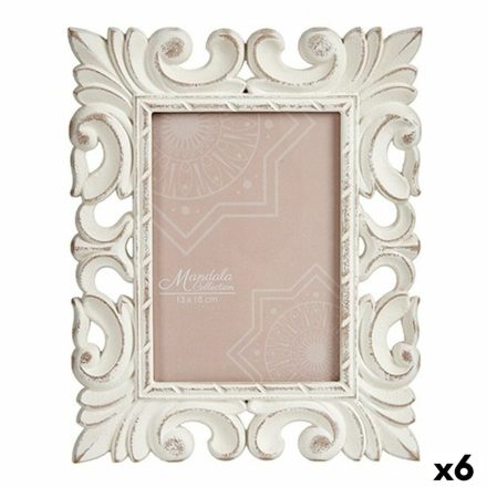 Fényképkeret Fehér Fa MDF 21,2 x 13 x 26,5 cm (6 egység) MOST 26034 HELYETT 15973 Ft-ért!
