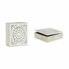 Dekoratív doboz Fehér Fa 22 x 7,5 x 22 cm (4 egység) MOST 27689 HELYETT 16990 Ft-ért!