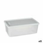   Tárolódoboz fedéllel Stefanplast Elegance Fehér Műanyag 5 L 19,5 x 11,5 x 33 cm (12 egység) MOST 38726 HELYETT 24836 Ft-ért!