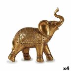  Dekoratív Figura Elefánt Aranysàrga 27,5 x 27 x 11 cm (4 egység) MOST 56491 HELYETT 38494 Ft-ért!