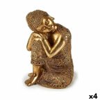   Dekoratív Figura Buddha Ülés Aranysàrga 20 x 30 x 20 cm (4 egység) MOST 59191 HELYETT 46564 Ft-ért!