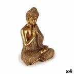   Dekoratív Figura Buddha Ülés Aranysàrga 17 x 33 x 23 cm (4 egység) MOST 59191 HELYETT 46564 Ft-ért!
