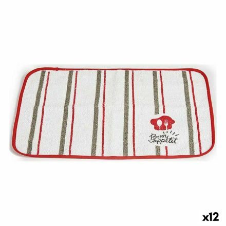 Tányéralátét Kinvara Bon Appetit Fehér Piros 33 x 0,3 x 48 cm (12 egység) MOST 11864 HELYETT 7102 Ft-ért!