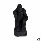   Dekoratív Figura Gorilla Fekete 20 x 45 x 20 cm (2 egység) MOST 55981 HELYETT 44042 Ft-ért!