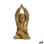   Dekoratív Figura Yoga Gorilla Aranysàrga 17 x 36 x 19,5 cm (4 egység) MOST 51889 HELYETT 40826 Ft-ért!