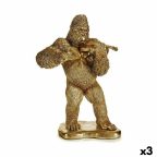   Dekoratív Figura Gorilla Hegedű Aranysàrga 16 x 40 x 30 cm (3 egység) MOST 59949 HELYETT 47167 Ft-ért!