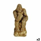   Dekoratív Figura Gorilla Aranysàrga 20,5 x 47 x 23,5 cm (2 egység) MOST 55981 HELYETT 44042 Ft-ért!