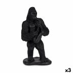   Dekoratív Figura Gorilla Szaxofon Fekete 15 x 38,8 x 22 cm (3 egység) MOST 59949 HELYETT 47167 Ft-ért!