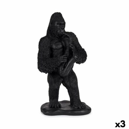 Dekoratív Figura Gorilla Szaxofon Fekete 15 x 38,8 x 22 cm (3 egység) MOST 59949 HELYETT 47167 Ft-ért!