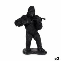   Dekoratív Figura Gorilla Hegedű Fekete 17 x 41 x 30 cm (3 egység) MOST 59949 HELYETT 47167 Ft-ért!