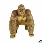   Dekoratív Figura Gorilla Aranysàrga 20 x 27,5 x 34 cm (2 egység) MOST 48595 HELYETT 33112 Ft-ért!