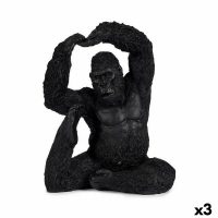   Dekoratív Figura Yoga Gorilla Fekete 15,2 x 31,5 x 26,5 cm (3 egység) MOST 54635 HELYETT 37229 Ft-ért!
