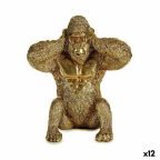   Dekoratív Figura Gorilla Aranysàrga 10 x 18 x 17 cm (12 egység) MOST 59546 HELYETT 46845 Ft-ért!