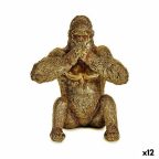   Dekoratív Figura Gorilla Yoga Aranysàrga 11 x 18 x 16,2 cm (12 egység) MOST 59546 HELYETT 46845 Ft-ért!