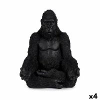   Dekoratív Figura Gorilla Yoga Fekete 19 x 26,5 x 22 cm (4 egység) MOST 51889 HELYETT 40826 Ft-ért!