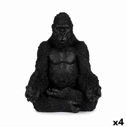 Dekoratív Figura Gorilla Yoga Fekete 19 x 26,5 x 22 cm (4 egység) MOST 51889 HELYETT 40826 Ft-ért!