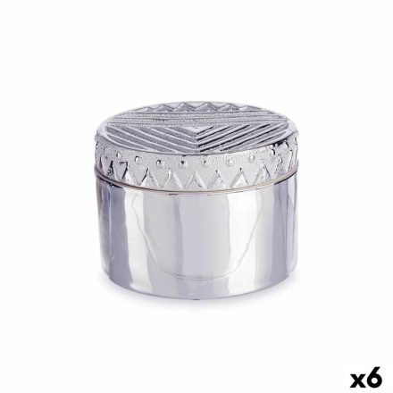 Ékszeres doboz Ezüst színű Kerámia 13,5 x 9,5 x 13,5 cm (6 egység) MOST 38207 HELYETT 24505 Ft-ért!
