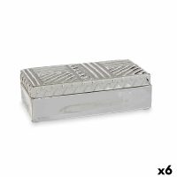   Ékszeres doboz Ezüst színű Kerámia 10,2 x 6,3 x 20,5 cm (6 egység) MOST 38207 HELYETT 24505 Ft-ért!
