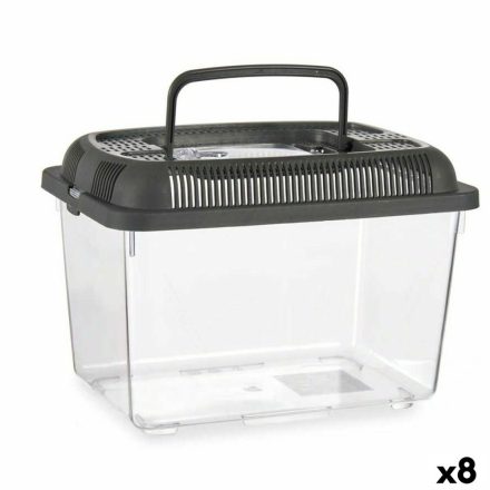 Haltartály Fogantyúval Nagy Szürke Műanyag 7 L 20 x 20 x 30 cm (8 egység) MOST 58649 HELYETT 39966 Ft-ért!