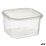 Négyszögletes uzsonnás doboz fedéllel Leknes BS750ROI Átlátszó polipropilén 750 ml 12,8 x 7,5 x 13,5 cm (24 egység) MOST 13349 HELYETT 7987 Ft-ért!