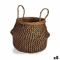   Dekoratív kosár Fekete Természetes Juncus 8 L 31 x 38 x 31 cm (8 egység) MOST 55184 HELYETT 43414 Ft-ért!